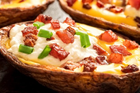 Foto da receita Batata Assada com Bacon